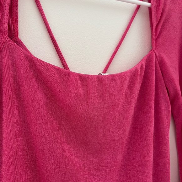 lucy in the sky shantelle dress in hot pink - Picture 3 of 5